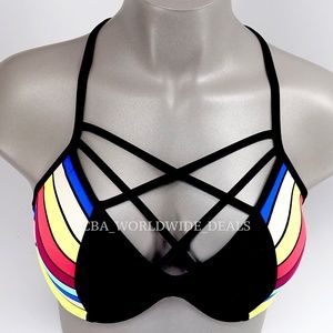 Victoria's Secret PINK Stripe Strappy Front T Back